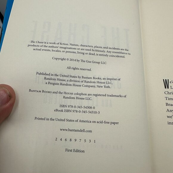 Janet Evanovich Lee Goldberg The Chase Novel First Edition Hardcover 2014 - Picture 3 of 4